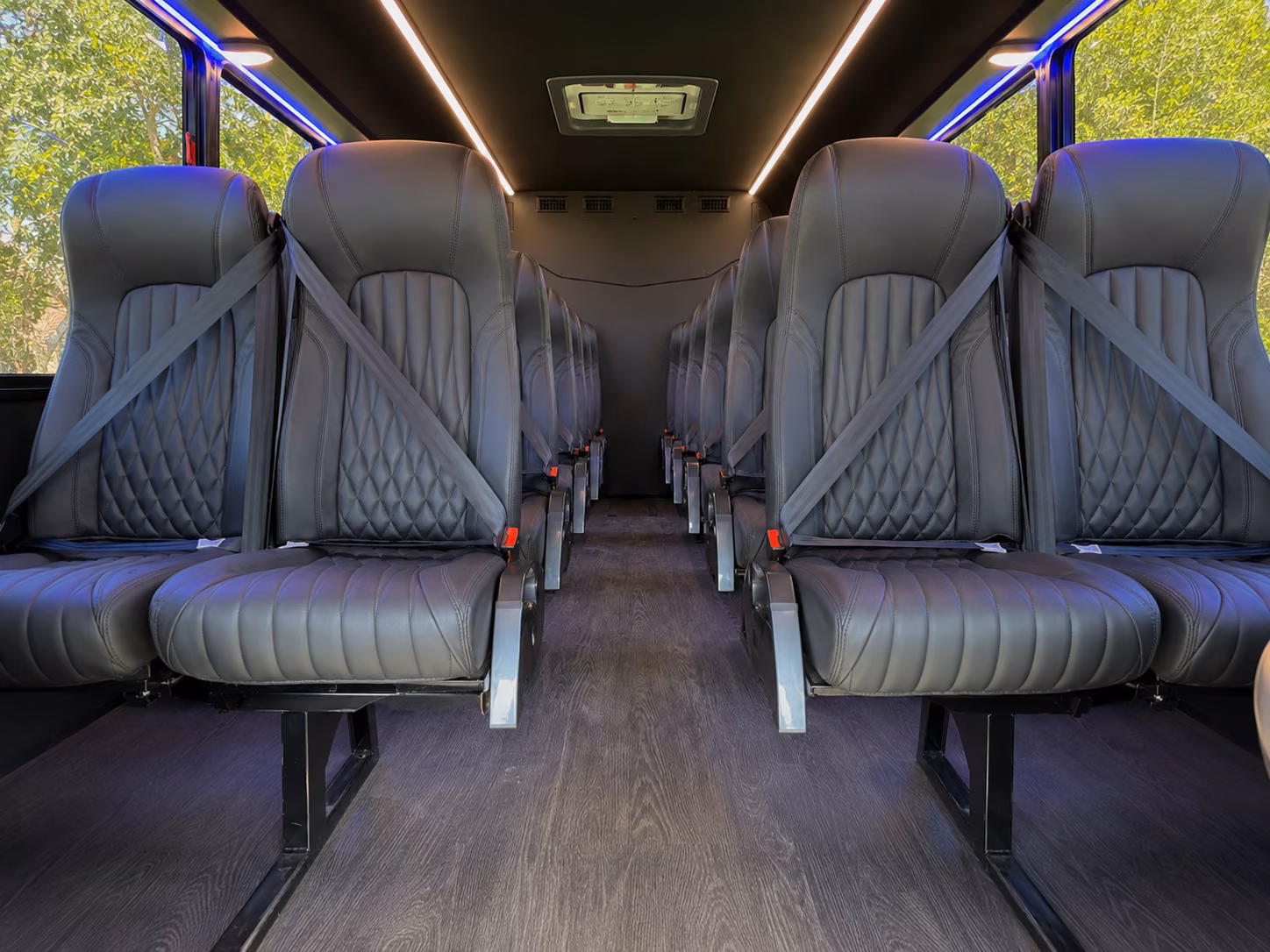 san marcos 18 passenger minibus inside