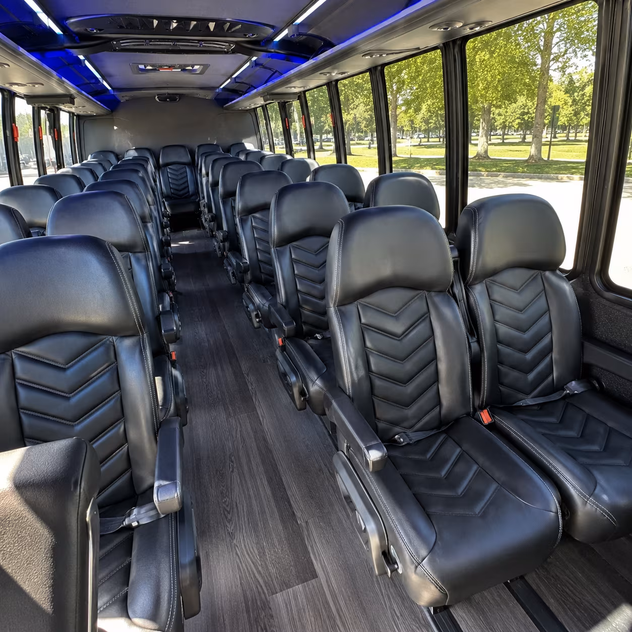 san marcos 25 passenger minibus inside