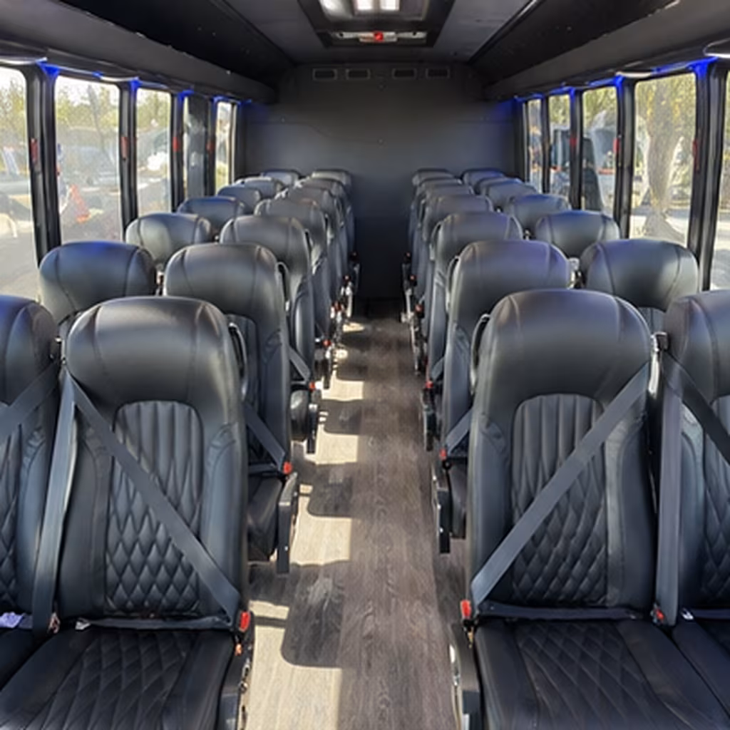 san marcos 35 passenger minibus inside