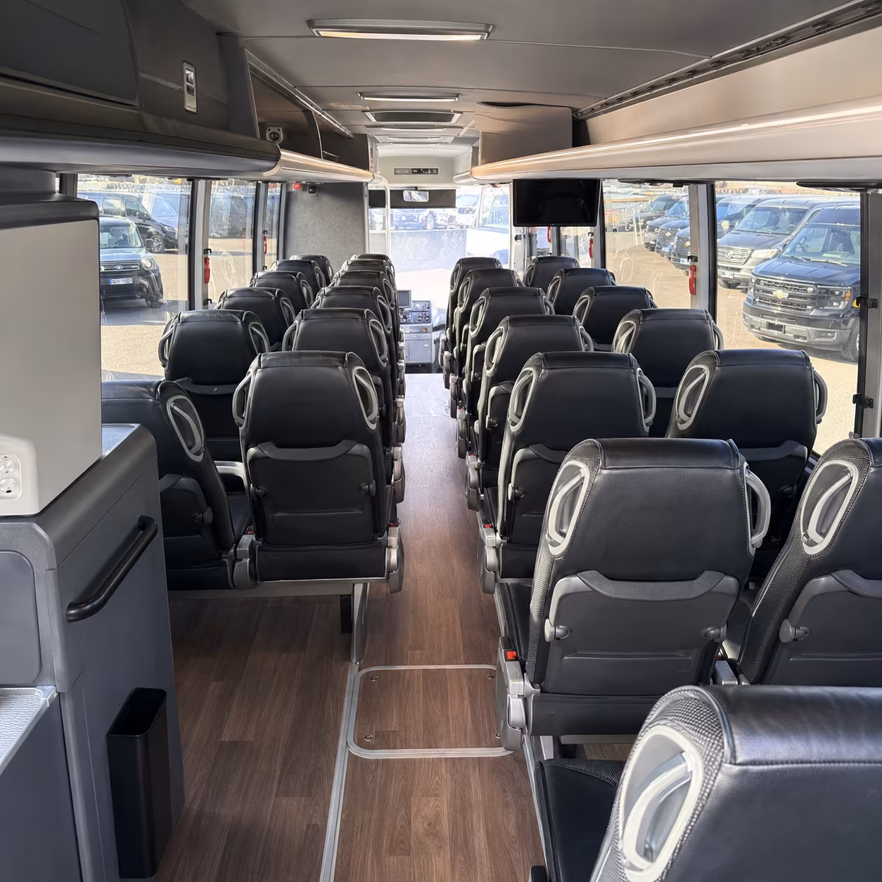 san marcos 56 passenger charter bus interior