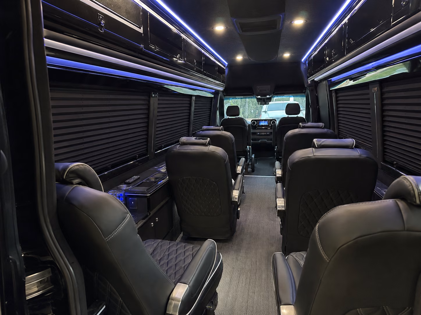 san marcos corporate event transportation onboard seating