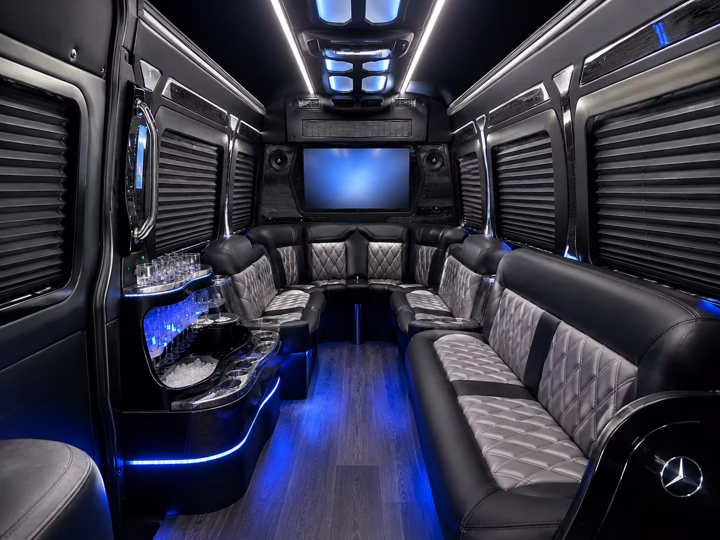 san marcos sprinter limousine interior